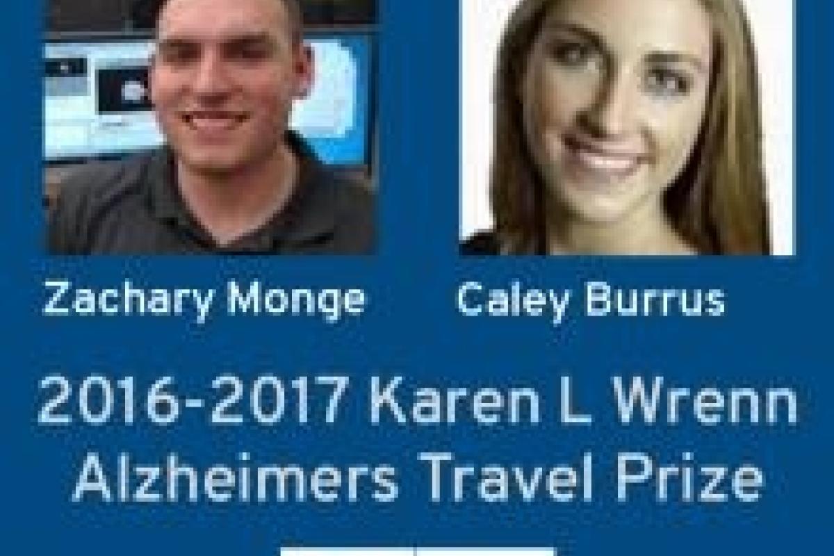 2016-2017 Karen L Wrenn Alzheimer’s Disease Travel Prize Winners