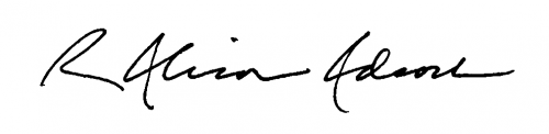 Alison Adcock signature